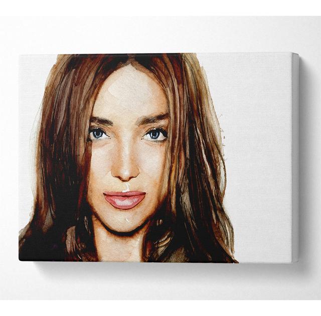 Miranda Kerr Face - Wrapped Canvas Art Prints Latitude Run Size: 35.6cm H x 50.8cm W on Productcaster.