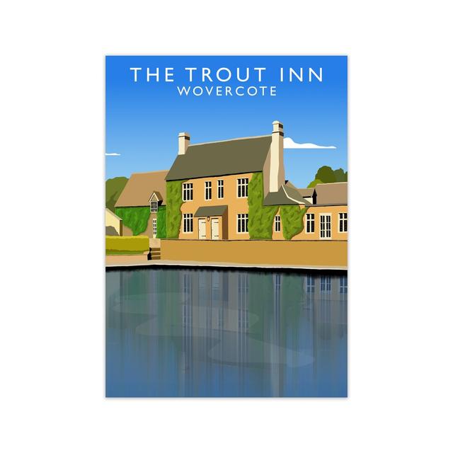 The Trout Inn Wovercote by Richard O'Neill - Graphic Art Print on Paper 17 Stories Size: 297 cm H x 21 cm W on Productcaster.