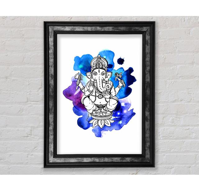 Hindu God Ganesha 5 - Single Picture Frame Art Prints Bright Star Size: 141.4cm H x 100cm W x 8cm D on Productcaster.