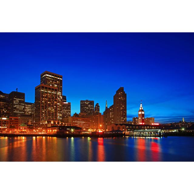 San Francisco at Night - Wrapped Canvas Photograph 17 Stories Size: 30cm H x 46cm W on Productcaster.