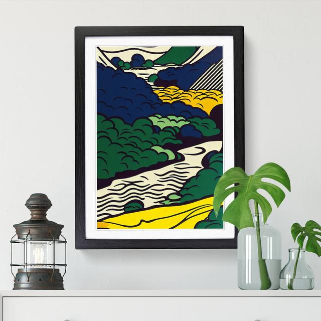 Babbling Brook Stream Pop - Single Picture Frame Graphic Art Alpen Home Format: Black, Size: 34cm H x 25cm W on Productcaster.