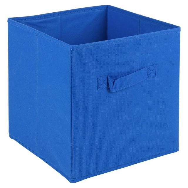 Fabric 5 Piece Cube Set (Set of 5) Rebrilliant Colour: Dark Blue, Size: 27cm H x 21.5cm W x 24.5cm D on Productcaster.