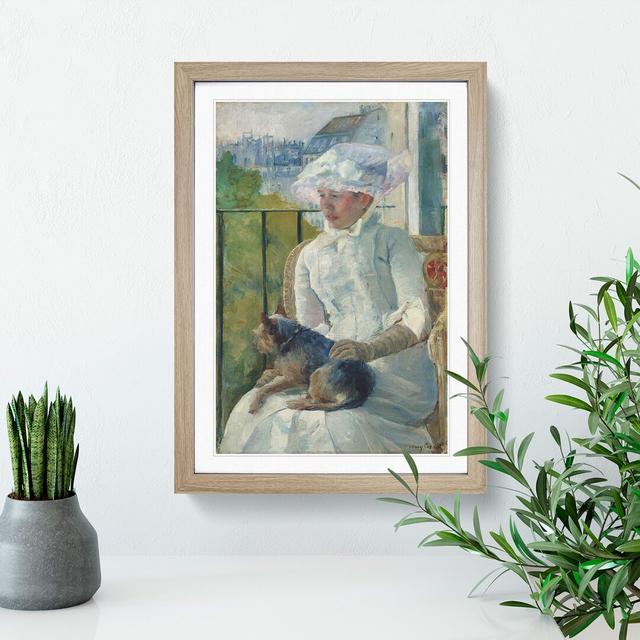 Young Girl at a Window by Mary Cassatt - Picture Frame Painting East Urban Home Size: 36cm H x 27cm W x 2cm D, Frame Option: Oak Framed on Productcaster.