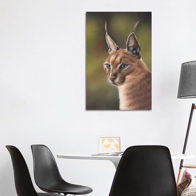 Caracal by Richard Macwee - Wrapped Canvas Gallery-Wrapped Canvas Giclée ClassicLiving Size: 101.6cm H x 66.04cm W x 3.81cm D on Productcaster.