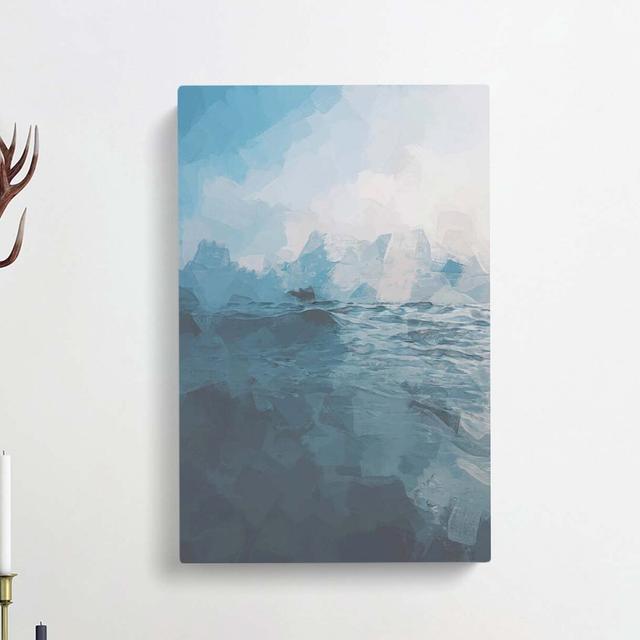 Clouds Above the Ocean in Abstract - Wrapped Canvas Graphic Art Print East Urban Home Size: 76cm H x 50cm W x 3cm D on Productcaster.