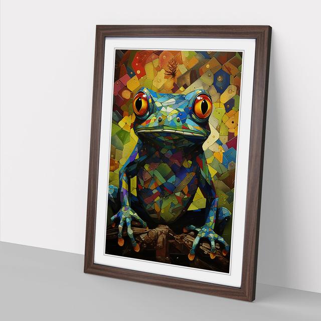 Frog Constructivism Marlow Home Co. Format: Walnut Framed, Size: 64cm H x 46cm W on Productcaster.