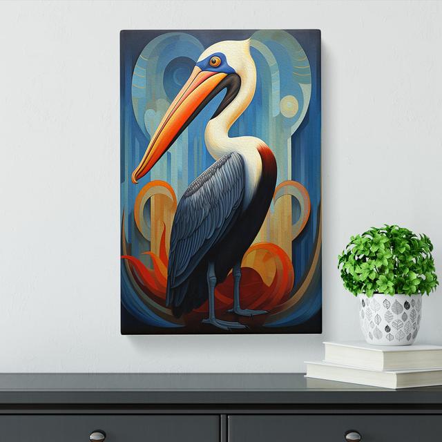 Pelican Art Deco Art House of Hampton Size: 60cm H x 40cm W x 3cm D on Productcaster.