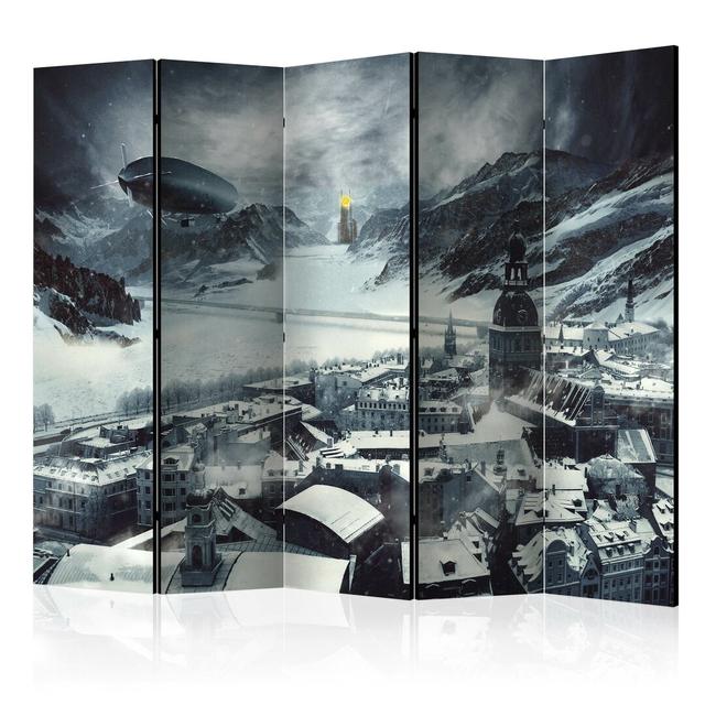 Hetum 5 Panel Room Divider Ebern Designs on Productcaster.