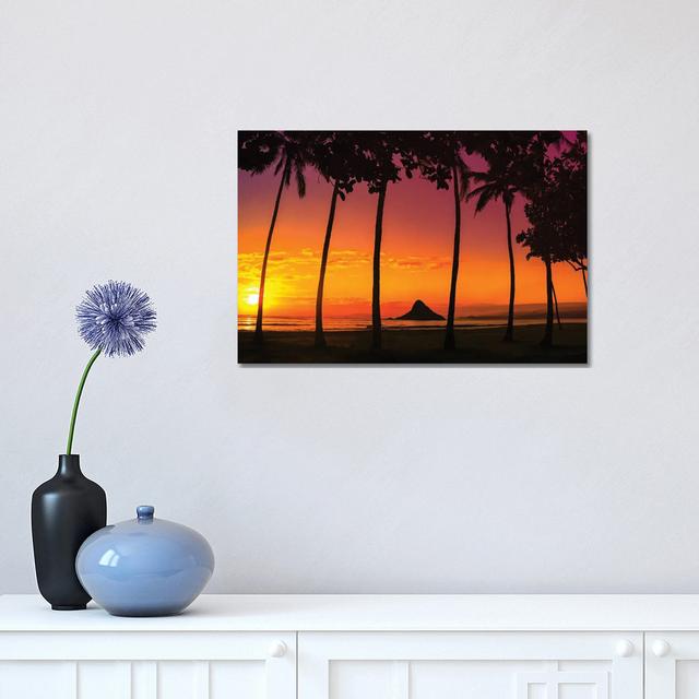 Chinaman's Hat Sunset In Oahu by Jonathan Ross Photography - Wrapped Canvas Print 17 Stories Size: 30.48cm H x 45.72cm W x 1.91cm D on Productcaster.