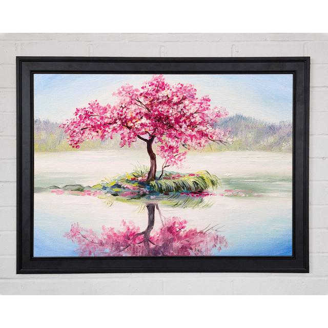 Lone Pink Blossom Tree Framed Print Rosalind Wheeler Size: 21cm H x 29.7cm W x 1.5cm D on Productcaster.