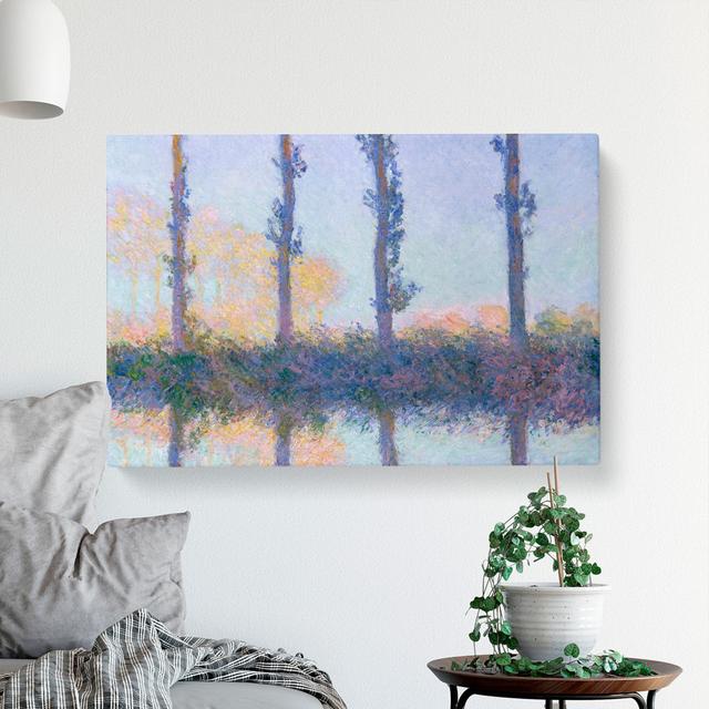 The Four Trees by Claude Monet - Wrapped Canvas Painting East Urban Home Size: 50cm H x 76cm W x 3cm D on Productcaster.