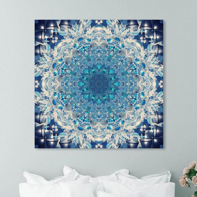 'Snow Star' Graphic Art on Wrapped Canvas East Urban Home Size: 30 cm H x 30 cm W x 3.8 cm D on Productcaster.