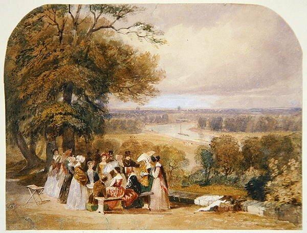 A Picnic on Richmond Hill by Joseph Murray Ince Art Print on Canvas East Urban Home Size: Small on Productcaster.