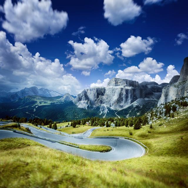 Winding Road by Da-kuk - No Frame Art Prints on Canvas Alpen Home Size: 51cm H x 51cm W on Productcaster.