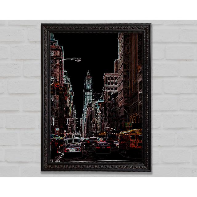 NYC Streets Psychedelic - Print Bright Star Size: 42cm H x 29.7cm W x 3cm D on Productcaster.