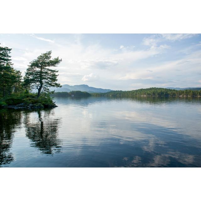 Lake In Norway by Bastar - Wrapped Canvas Print 17 Stories Size: 61cm H x 91cm W x 3.8cm D on Productcaster.