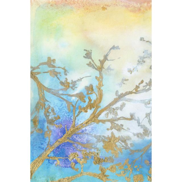 Gilt Branches I by Jennifer Goldberger - Wrapped Canvas Painting Rosalind Wheeler Size: 122cm H x 81cm W x 3.8cm D on Productcaster.