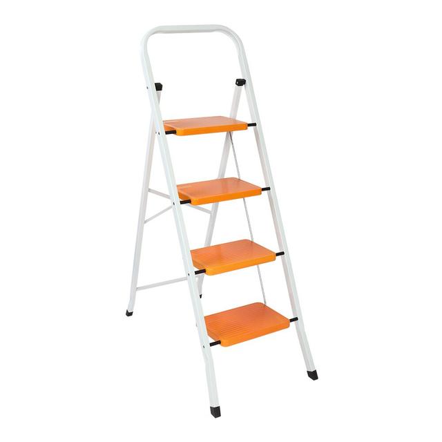 Agorwale 4 - Step Steel Lightweight Folding Step Stool WFX Utility on Productcaster.