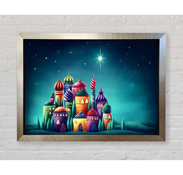 Round Roofed Village - Single Picture Frame Art Prints Bright Star Size: 42cm H x 59.7cm W x 3.4cm D on Productcaster.