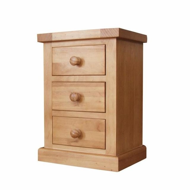 3 Drawer Bedside Table Natur Pur on Productcaster.