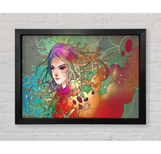 Clouds Of Colour Woman - Single Picture Frame Art Prints Bright Star Size: 42cm H x 59.7cm W x 3.4cm D on Productcaster.