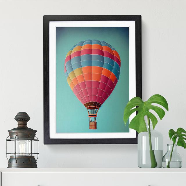 Kwinana Hot Air Balloon Traditional Vol.3 - Single Picture Frame Graphic Art George Oliver Size: 34cm H x 25cm W x 2cm D, Frame Colour: Grey on Productcaster.