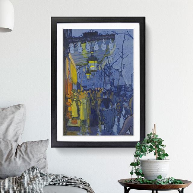 Avenue De Clichy by Louis Anquetin - Picture Frame Painting East Urban Home Size: 65cm H x 48cm W x 2cm D, Frame Option: Black Framed on Productcaster.