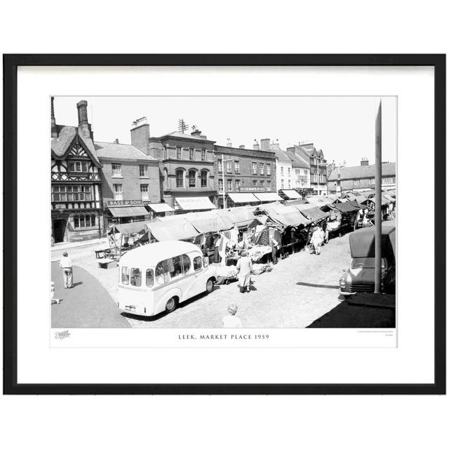 'Leek, Market Place 1959' - Picture Frame Photograph Print on Paper The Francis Frith Collection Size: 28cm H x 36cm W x 2.3cm D on Productcaster.