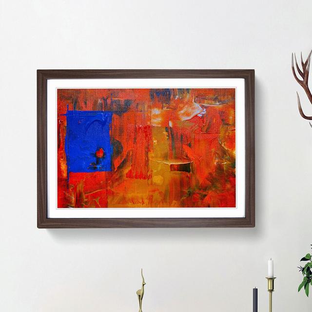 Abstract Vol.375 by S.Johnson - Picture Frame Painting Print East Urban Home Frame Option: Walnut Framed, Size: 62cm H x 87cm W x 2cm D on Productcaster.