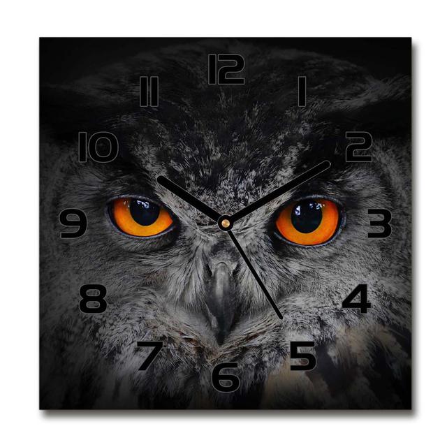 Jhayce Devil's Eyes of an Owl Silent Wall Clock East Urban Home Colour: Black on Productcaster.