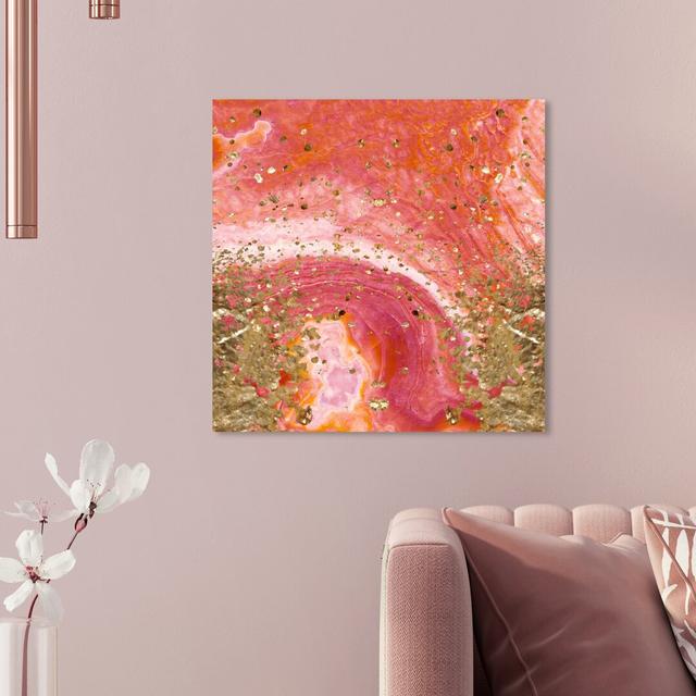 'Koi Stone' Graphic Art on Wrapped Canvas East Urban Home Size: 91.4 cm H x 91.4 cm W x 3.8 cm D on Productcaster.