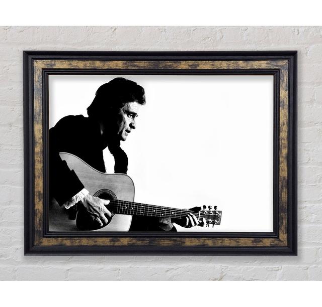 Johnny Cash Guitar Man Framed Print Bright Star Size: 29.7cm H x 42cm W on Productcaster.