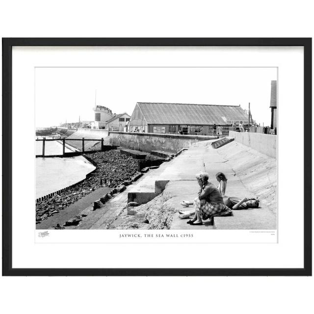 'Jaywick, the Sea Wall C1955' by Francis Frith - Picture Frame Photograph Print on Paper The Francis Frith Collection Size: 40cm H x 50cm W x 2.3cm D on Productcaster.