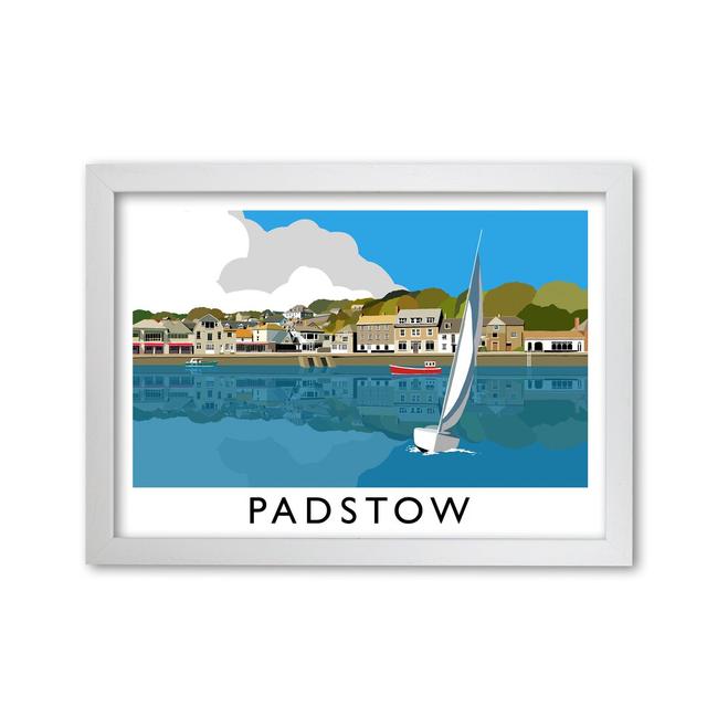 Padstow by Richard O'Neill - Picture Frame Graphic Art Print on Paper 17 Stories Size: 297 cm H x 42 cm W, Format: White on Productcaster.