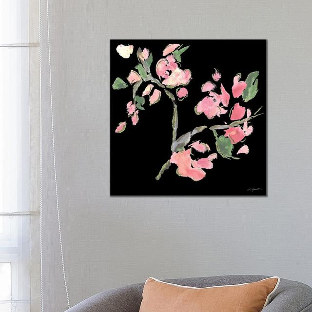 Dark Evening Floral II by L. Hewitt - No Frame Gallery-Wrapped Canvas Giclée on Canvas ClassicLiving Size: 66.04cm H x 66.04cm W on Productcaster.