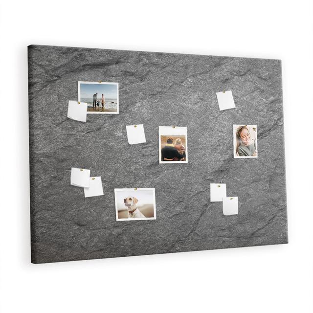 Wall Mounted bulletin print home decor notice board home office corkboard Vulcanic rock East Urban Home on Productcaster.