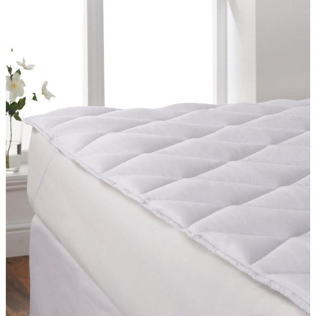 5cm Down Alternative Mattress Topper White Noise Size: Double (4'6) on Productcaster.