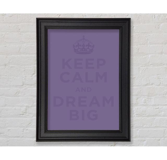 Single Picture Frame Art Prints Happy Larry Size: 42cm H x 59.7cm W, Colour: Lilac on Productcaster.