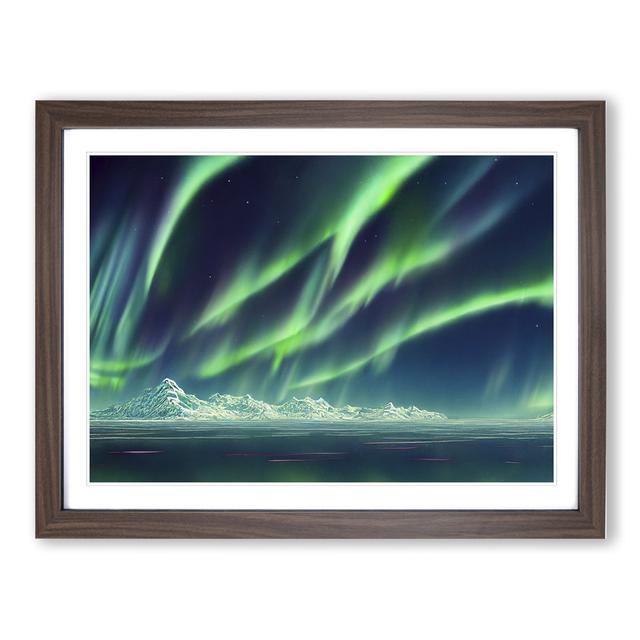 XH1022-8965X The Miraculous Aurora Borealis - Single Picture Frame Print 17 Stories Size: 46cm H x 64cm W x 2cm D, Format: Brown on Productcaster.