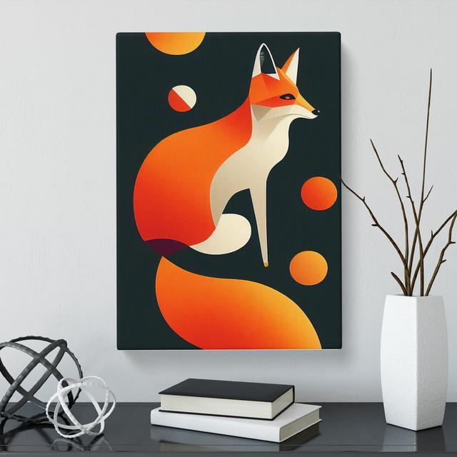 Fox Surrealism - Wrapped Canvas Graphic Art Alpen Home Size: 50cm H x 35cm W x 3cm D on Productcaster.