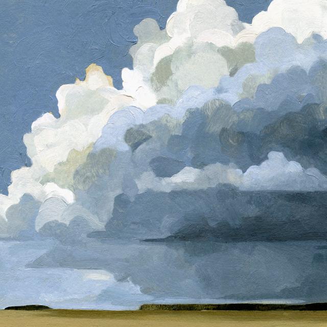 Dense Cumulus I by Emma Caroline - Wrapped Canvas Painting Rosalind Wheeler Size: 51cm H x 51cm W x 3.8cm D on Productcaster.