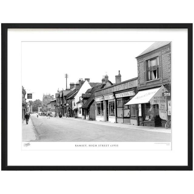 'Ramsey, High Street C1955' by Francis Frith - Picture Frame Photograph Print on Paper The Francis Frith Collection Size: 40cm H x 50cm W x 2.3cm D on Productcaster.