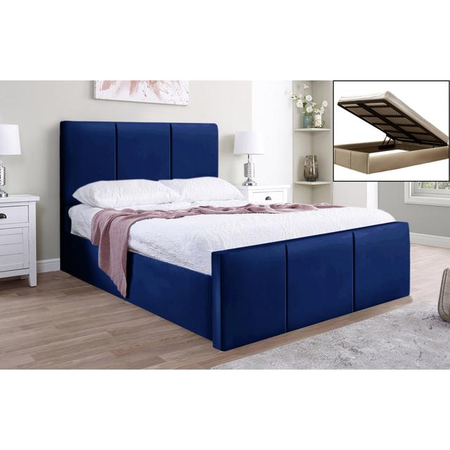 Bertin Storage Bed Brayden Studio Size: Double (4'6), Colour: Marine on Productcaster.