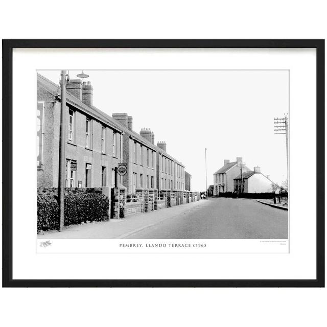 'Pembrey, Llando Terrace C1965' by Francis Frith - Picture Frame Photograph Print on Paper The Francis Frith Collection Size: 40cm H x 50cm W x 2.3cm on Productcaster.