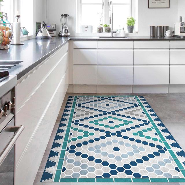 Rectangular Iasonas Geometric Machine Woven Area Rug East Urban Home Rug Size: Rectangular 80 x 120cm on Productcaster.