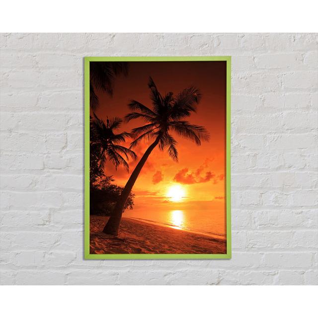 Thailand Sunset - Single Picture Frame Art Prints Bay Isle Home Size: 84.1cm H x 59.7cm W x 2cm D on Productcaster.