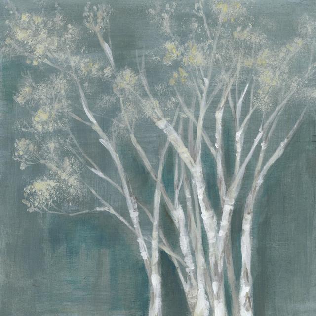 Ethereal Birches I by Jennifer Goldberger - Wrapped Canvas Painting Rosalind Wheeler Size: 76cm H x 76cm W on Productcaster.