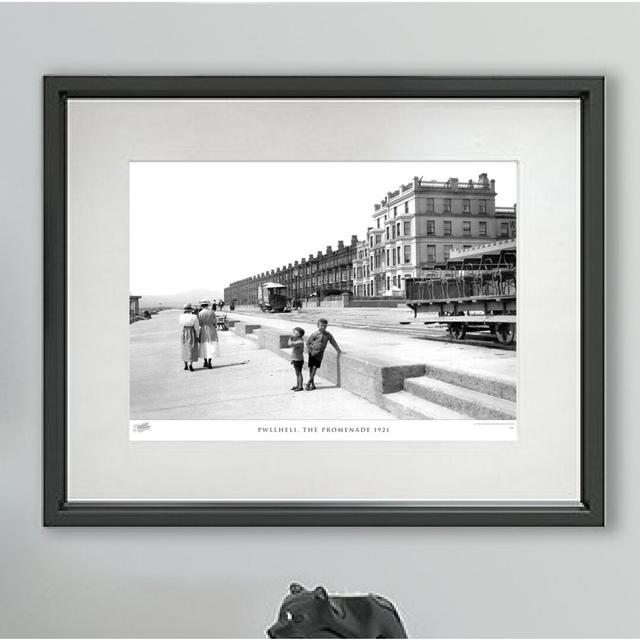 'Pwllheli, the Promenade 1921' by Francis Frith - Picture Frame Photograph Print on Paper The Francis Frith Collection Size: 60cm H x 80cm W x 2.3cm D on Productcaster.