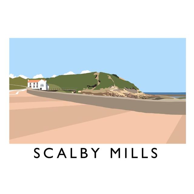 'Scalby Mills 2' by Richard O'Neil - Print East Urban Home Size: 30 cm H x 40 cm W x 1 cm D, Format: No Frame on Productcaster.