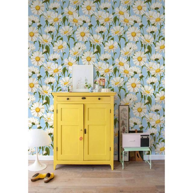 Nuneaton Utensil Chamomile Delicatework Wallpaper ClassicLiving Size: 250 x 250cm on Productcaster.